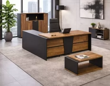 Yoli Etajerli Yönetici Masası