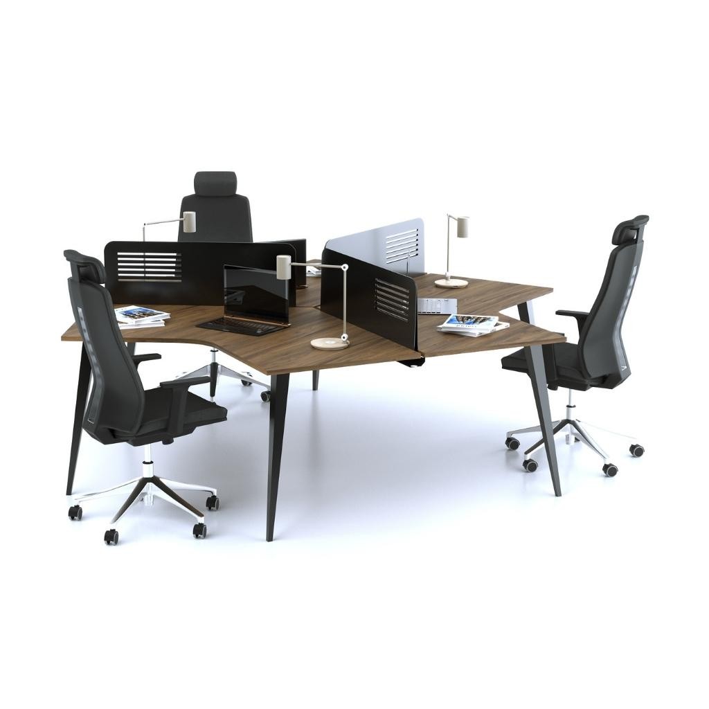 Prizma Üçlü Workstation Masa