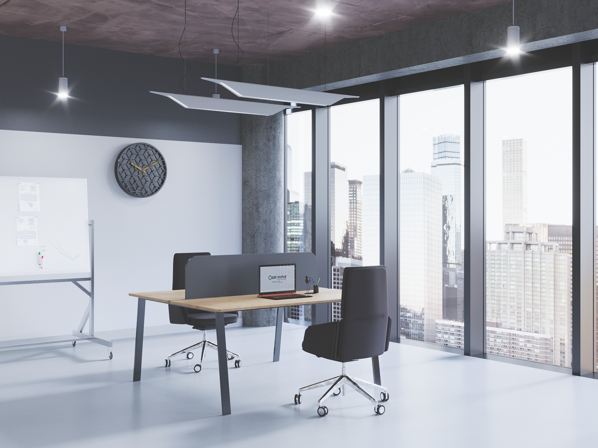 Ripka İkili Workstation Masa